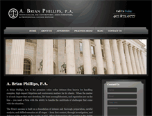 Tablet Screenshot of phillips-law-firm.com